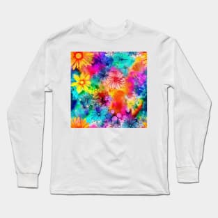 Rainbow flowers 2 Long Sleeve T-Shirt